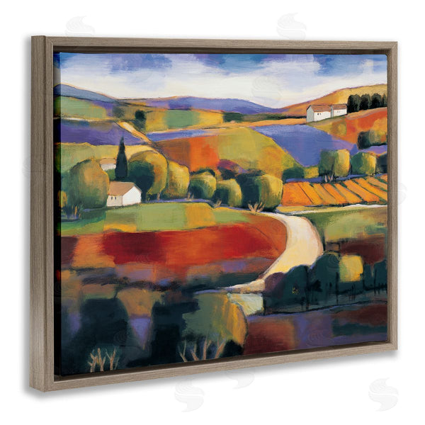 Stupell Industries Janine Clarke | Modern Countryside Farm Town Wall Art