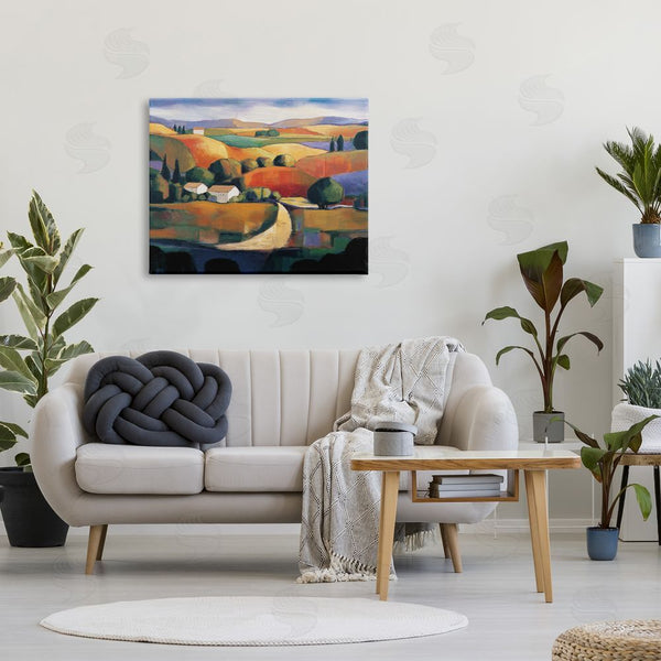 Stupell Industries Janine Clarke | Modern Rolling Hills Countryside Wall Art