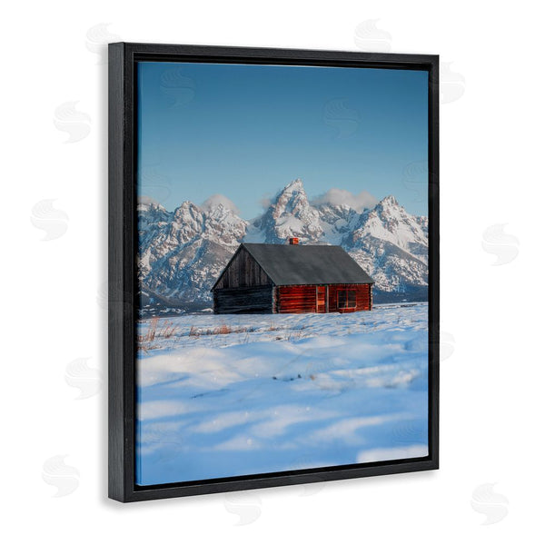 Stupell Industries Jared Kreiss | Cabin In Snowy Mountains Wall Art