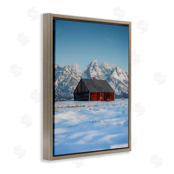 Stupell Industries Jared Kreiss | Cabin In Snowy Mountains Wall Art