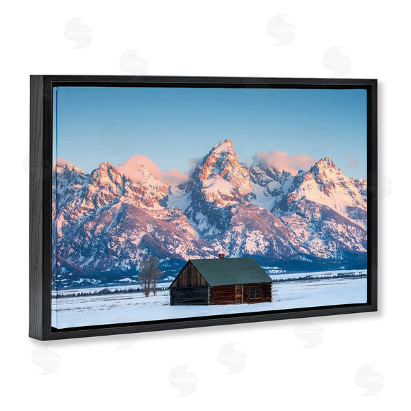 Stupell Industries Jared Kreiss | Cabin In The Glowing Tetons Wall Art