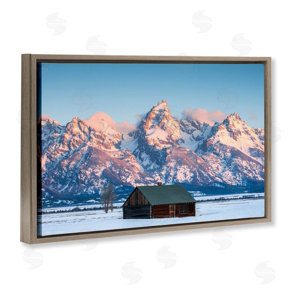 Stupell Industries Jared Kreiss | Cabin In The Glowing Tetons Wall Art