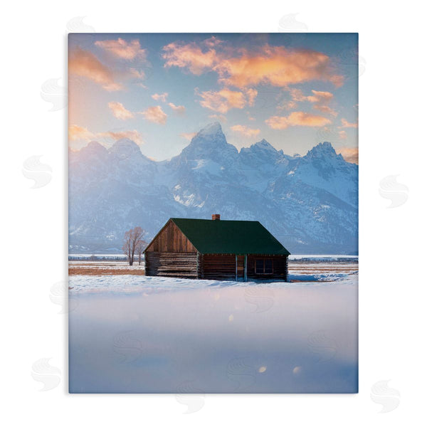 stupell industries Jared Kreiss | Cabin In The Snowy Tetons Wall Art