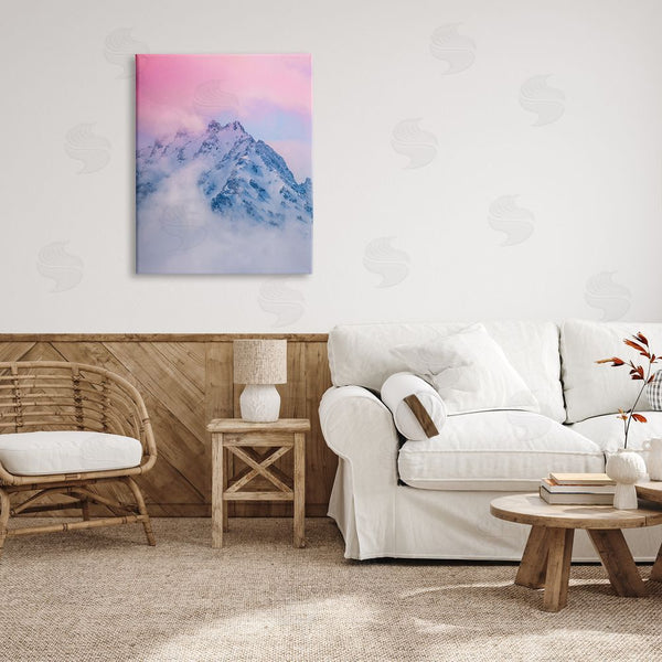 Stupell Industries Jared Kreiss | Foggy Mountain Pink Sky Wall Art