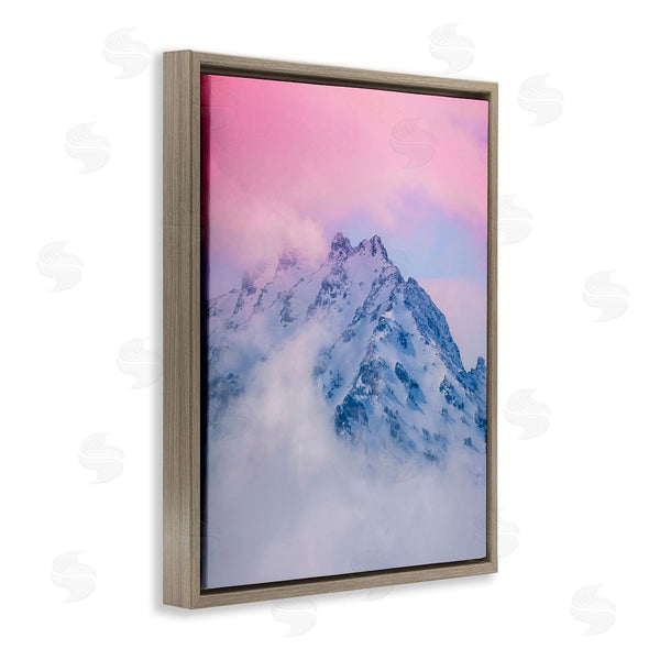 Stupell Industries Jared Kreiss | Foggy Mountain Pink Sky Wall Art