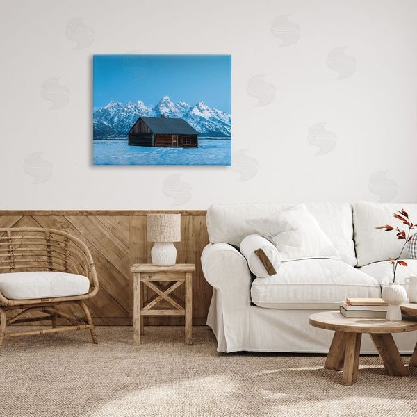 Stupell Industries Jared Kreiss | Log Cabin Mountain View Wall Art