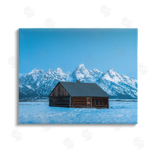 stupell industries Jared Kreiss | Log Cabin Mountain View Wall Art