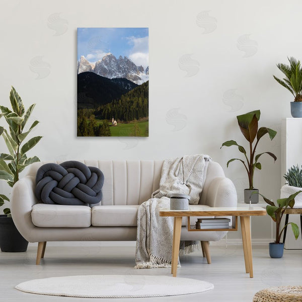 Stupell Industries Jared Kreiss | Lone Chapel In Dolomites Wall Art