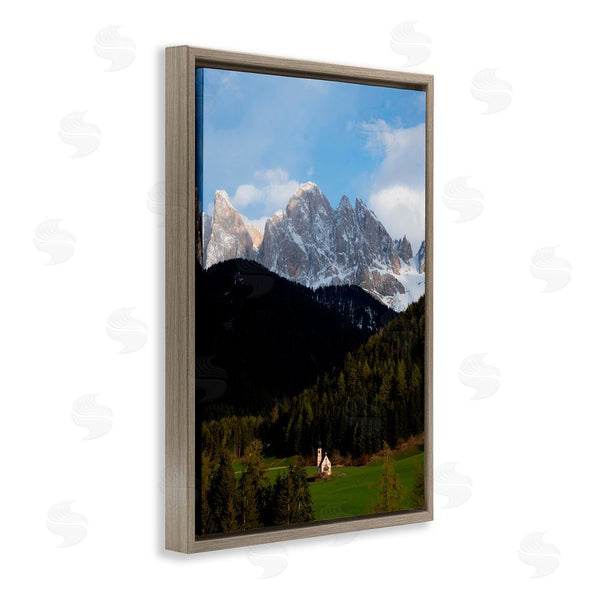 Stupell Industries Jared Kreiss | Lone Chapel In Dolomites Wall Art