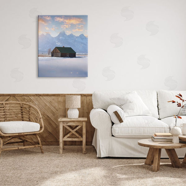 Stupell Industries Jared Kreiss | Snowy Winter Cabin Wall Art