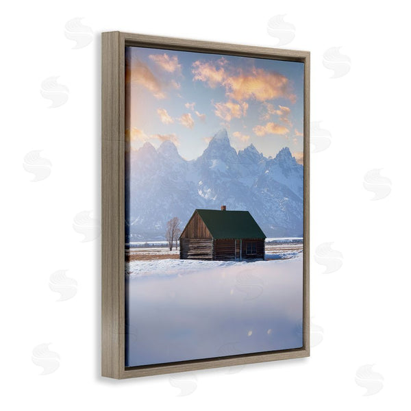 Stupell Industries Jared Kreiss | Snowy Winter Cabin Wall Art