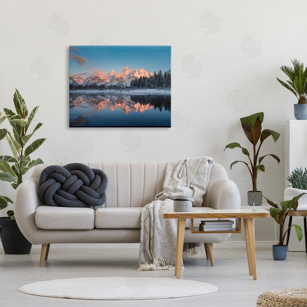 Stupell Industries Jared Kreiss | Winter Mountains Reflection Wall Art