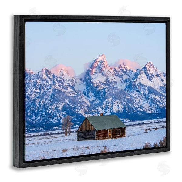 Stupell Industries Jared Kreiss | Winter Snowy Peaks & Cabin Wall Art