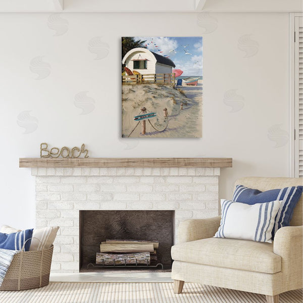 Stupell Industries Jason Kirk | Beach House Landscape Wall Art