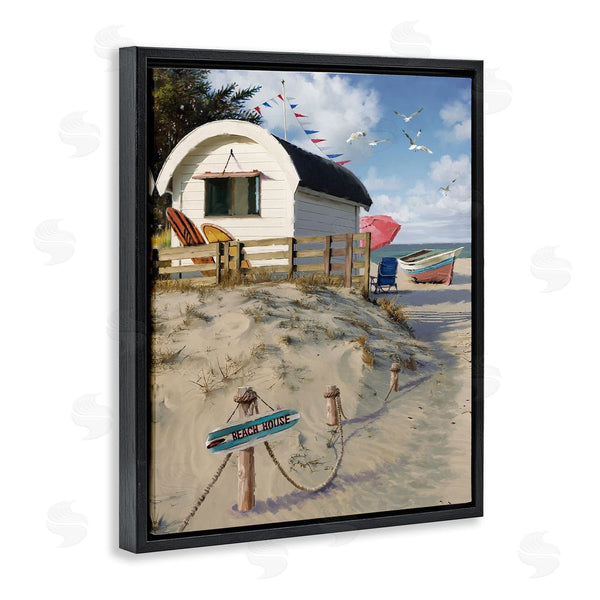 Stupell Industries Jason Kirk | Beach House Landscape Wall Art