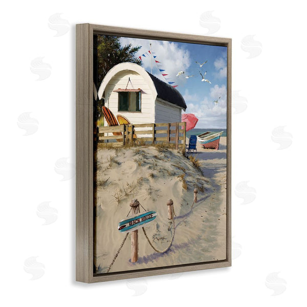 Stupell Industries Jason Kirk | Beach House Landscape Wall Art