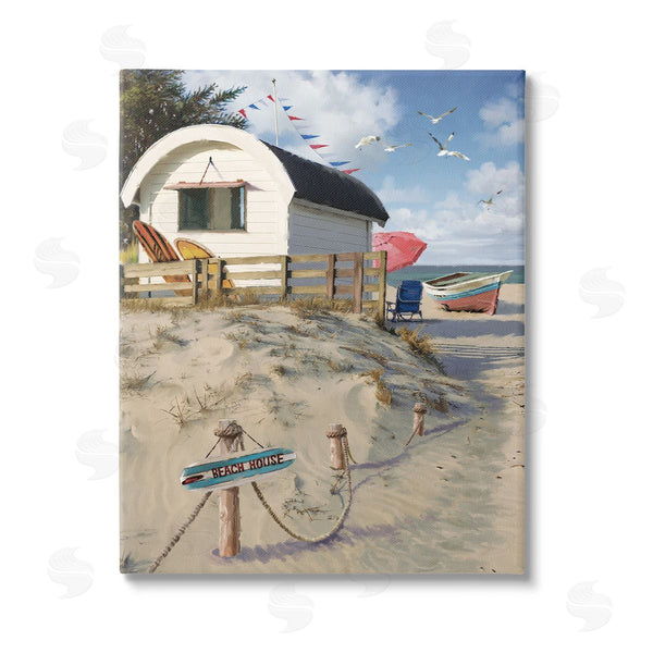stupell industries Jason Kirk | Beach House Landscape Wall Art