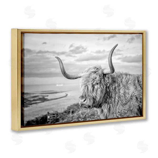 Stupell Industries Jasper Huish | Cattle With Ocean Breeze