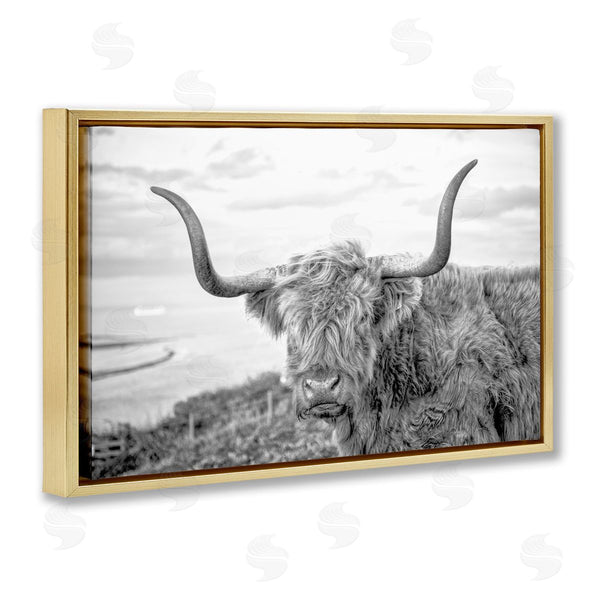 Stupell Industries Jasper Huish | Traditional Fuzzy Cattle