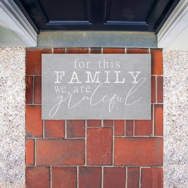 Stupell Industries Jaxn Blvd. | For This Family Gratitude Non-Woven Door Mat