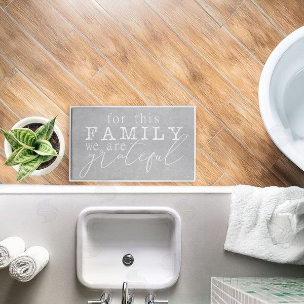 Stupell Industries Jaxn Blvd. | For This Family Gratitude Plush Bath Mat