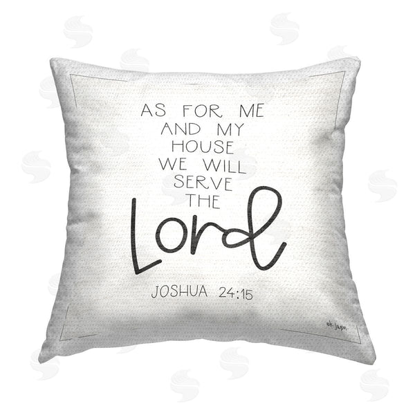 Stupell Industries Jaxn Blvd. | Joshua 24:15 Proverb Phrase Printed Throw Pillow