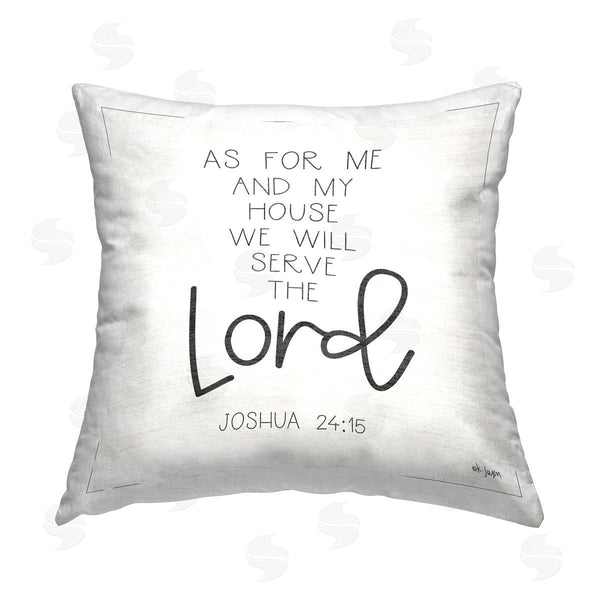 stupell industries Jaxn Blvd. | Joshua 24:15 Proverb Phrase Printed Throw Pillow