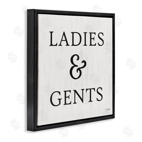 Stupell Industries Jaxn Blvd. | Ladies & Gents Bathroom Sign Country Grain Pattern Wall Art