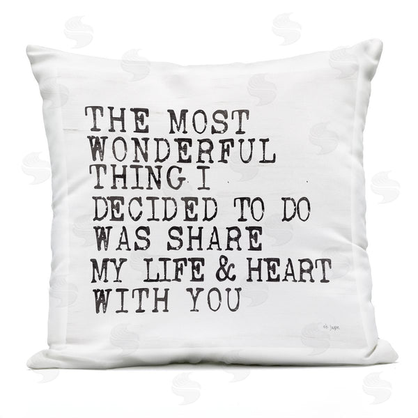 Stupell Industries JAXN BLVD | Most Wonderful Thing To Share Printed Throw Pillow