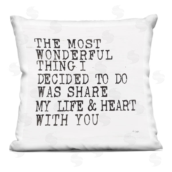 stupell industries JAXN BLVD | Most Wonderful Thing to Share Printed Throw Pillow