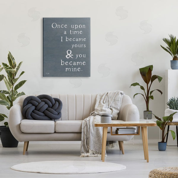 Stupell Industries Jaxn Blvd. | Once Upon A Time Romantic Couple Loving Quote Wall Art