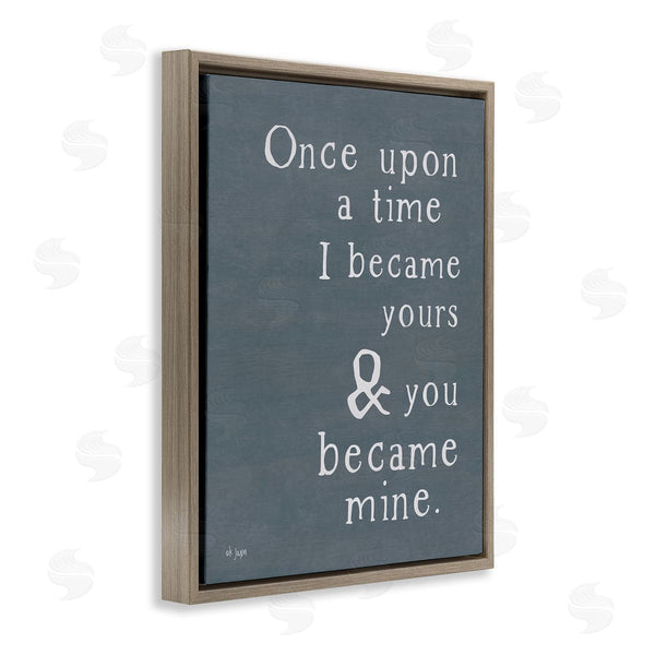 Stupell Industries Jaxn Blvd. | Once Upon A Time Romantic Couple Loving Quote Wall Art