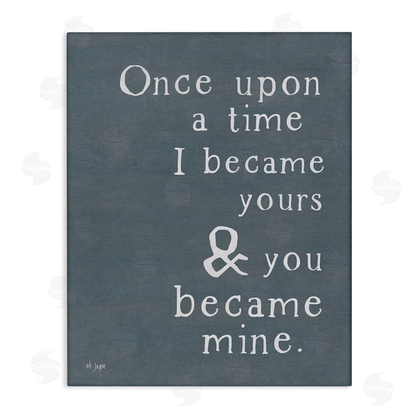 stupell industries Jaxn Blvd. | Once Upon A Time Romantic Couple Loving Quote Wall Art