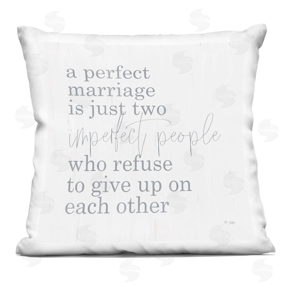 stupell industries Jaxn Blvd. | Perfect Marriage Refuse to Give Up Printed Throw Pillow
