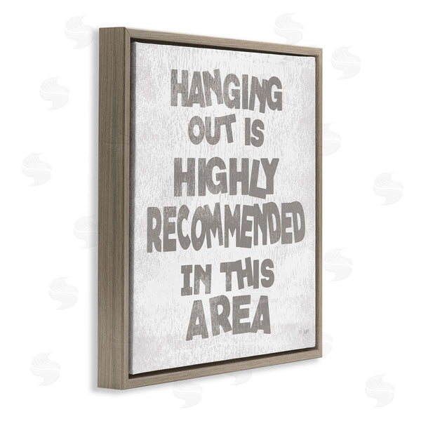 Stupell Industries Jaxn Blvd. | Rustic Hanging Out Phrase Wall Art