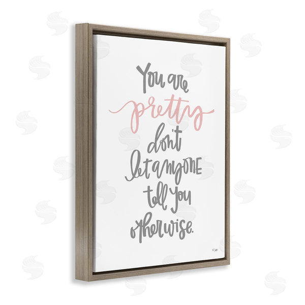 Stupell Industries Jaxn Blvd. | You Are Pretty Inspirational Self-Reassuring Fancy Script Wall Art