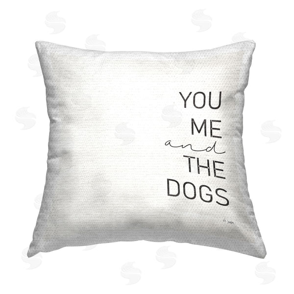 Stupell Industries Jaxn Blvd. | You Me & The Dogs Phrase Printed Throw Pillow