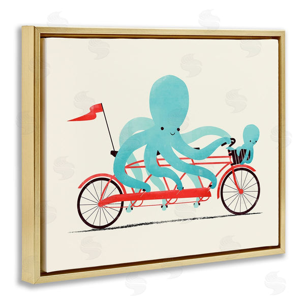 Stupell Industries Jay Fleck | Octopus Tandem Bicycle