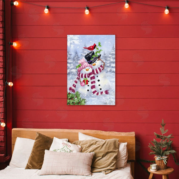 Stupell Industries Jean Francois | Happy Snowman & Cardinal Wall Art