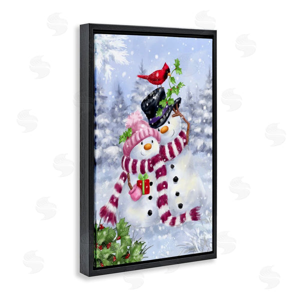 Stupell Industries Jean Francois | Happy Snowman & Cardinal Wall Art