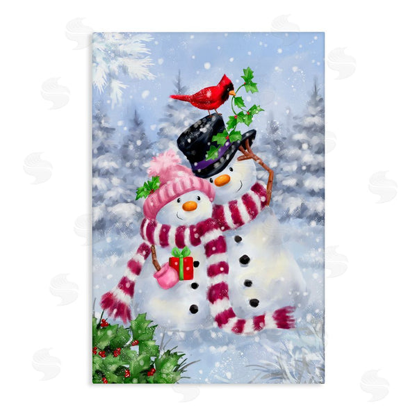 stupell industries Jean Francois | Happy Snowman & Cardinal Wall Art