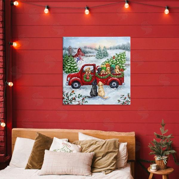 Stupell Industries Jean Francois | Holiday Truck & Tree Wall Art