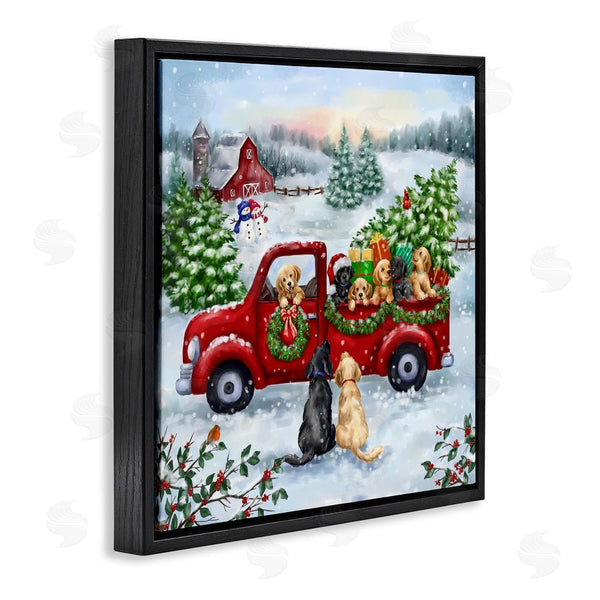 Stupell Industries Jean Francois | Holiday Truck & Tree Wall Art
