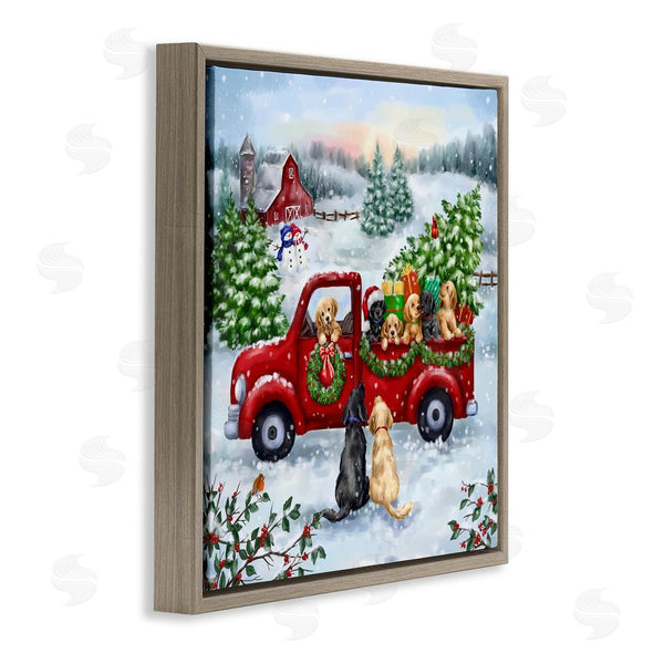 Stupell Industries Jean Francois | Holiday Truck & Tree Wall Art