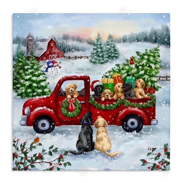 stupell industries Jean Francois | Holiday Truck & Tree Wall Art