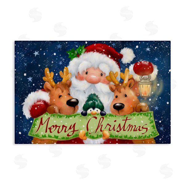 stupell industries Jean Francois | Santa with Lantern Christmas Wall Art