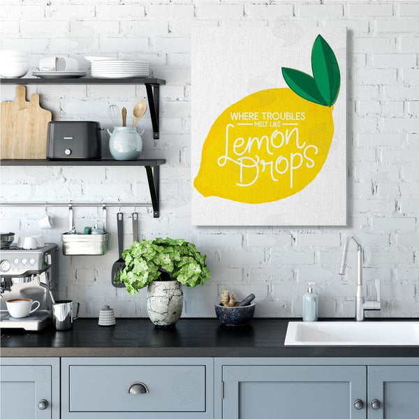 Stupell Industries Jean Kelly | Melt Like Lemon Drops Quote Quaint Citrus Fruit Wall Art