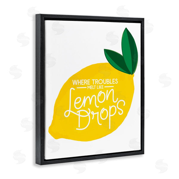 Stupell Industries Jean Kelly | Melt Like Lemon Drops Quote Quaint Citrus Fruit Wall Art