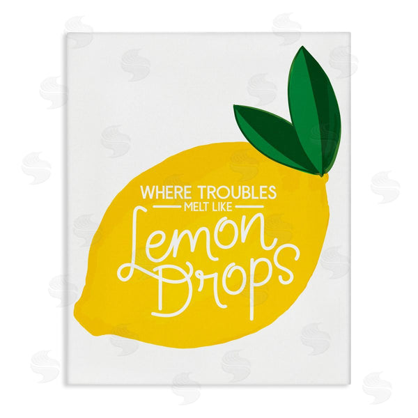 stupell industries Jean Kelly | Melt Like Lemon Drops Quote Quaint Citrus Fruit Wall Art