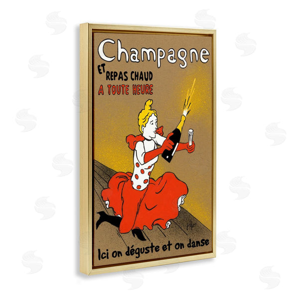 Stupell Industries Jean-Pierre Got | Antique Champagne Bottle & Woman
